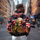 Frederick Douglass Zip Hoodie American Flag Background Powerful Quote Build Strong Children Civil Rights Tribute - African Pride