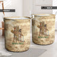 Neper and Nepit Laundry Basket Ancient Harvest and Fertility Design with Sickle and Grain