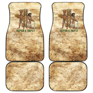 Neper and Nepit Car Mats Ancient Harvest and Fertility Design with Sickle and Grain