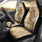 Neper and Nepit Car Seat Cover Ancient Harvest and Fertility Design with Sickle and Grain