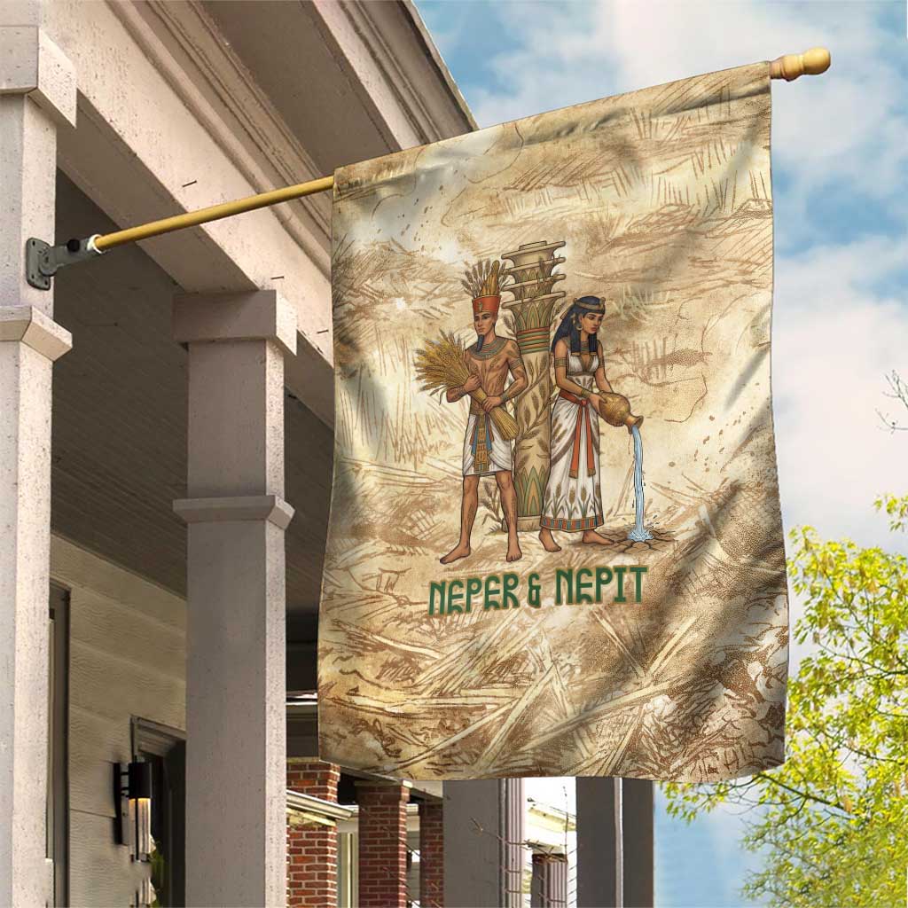 Neper and Nepit Garden Flag Ancient Harvest and Fertility Design with ...