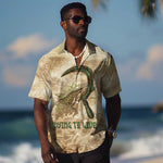 Neper and Nepit Hawaiian Shirt Ancient Harvest and Fertility Design with Sickle and Grain