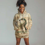 Neper and Nepit Hoodie Dress Ancient Harvest and Fertility Design with Sickle and Grain