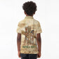 Neper and Nepit Kid Polo Shirt Ancient Harvest and Fertility Design with Sickle and Grain