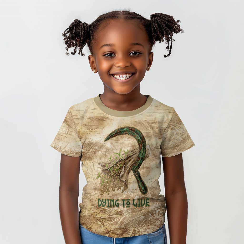 Neper and Nepit Kid T shirt Ancient Harvest and Fertility Design with Sickle and Grain