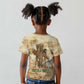 Neper and Nepit Kid T shirt Ancient Harvest and Fertility Design with Sickle and Grain