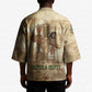 Neper and Nepit Kimono Ancient Harvest and Fertility Design with Sickle and Grain