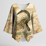 Neper and Nepit Kimono Sleeve Blouse Ancient Harvest and Fertility Design with Sickle and Grain