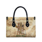 Neper and Nepit Leather Bag Ancient Harvest and Fertility Design with Sickle and Grain