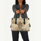 Neper and Nepit Leather Bag Ancient Harvest and Fertility Design with Sickle and Grain