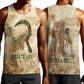 Neper and Nepit Men Tank Top Ancient Harvest and Fertility Design with Sickle and Grain