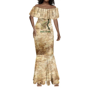 Neper and Nepit Mermaid Dress Ancient Harvest and Fertility Design with Sickle and Grain