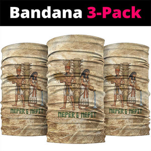 Neper and Nepit Neck Gaiter Ancient Harvest and Fertility Design with Sickle and Grain
