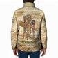Neper and Nepit Padded Jacket Ancient Harvest and Fertility Design with Sickle and Grain