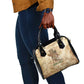 Neper and Nepit Shoulder Handbag Ancient Harvest and Fertility Design with Sickle and Grain