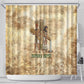 Neper and Nepit Shower Curtain Ancient Harvest and Fertility Design with Sickle and Grain