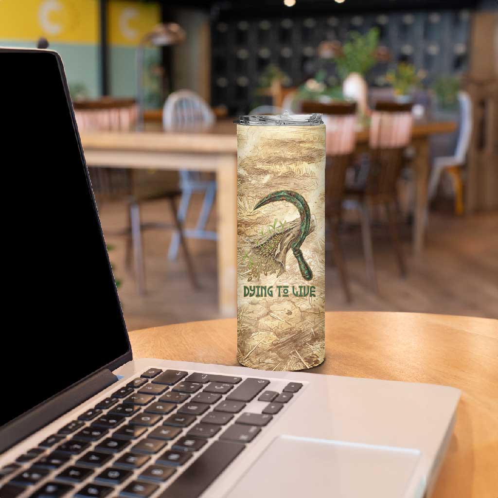 Neper and Nepit Skinny Tumbler Ancient Harvest and Fertility Design with Sickle and Grain