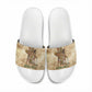 Neper and Nepit Slide Sandals Ancient Harvest and Fertility Design with Sickle and Grain