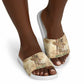 Neper and Nepit Slide Sandals Ancient Harvest and Fertility Design with Sickle and Grain