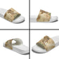 Neper and Nepit Slide Sandals Ancient Harvest and Fertility Design with Sickle and Grain