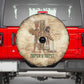 Neper and Nepit Spare Tire Cover Ancient Harvest and Fertility Design with Sickle and Grain