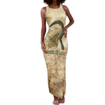 Neper and Nepit Tank Maxi Dress Ancient Harvest and Fertility Design with Sickle and Grain