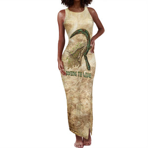 Neper and Nepit Tank Maxi Dress Ancient Harvest and Fertility Design with Sickle and Grain