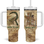Neper and Nepit Tumbler With Handle Ancient Harvest and Fertility Design with Sickle and Grain