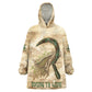 Neper and Nepit Wearable Blanket Hoodie Ancient Harvest and Fertility Design with Sickle and Grain