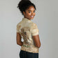 Neper and Nepit Women Polo Shirt Ancient Harvest and Fertility Design with Sickle and Grain