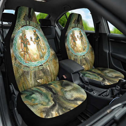 Neper and Nepit Car Seat Cover Ancient Egyptian Seed Awakening and Fertility