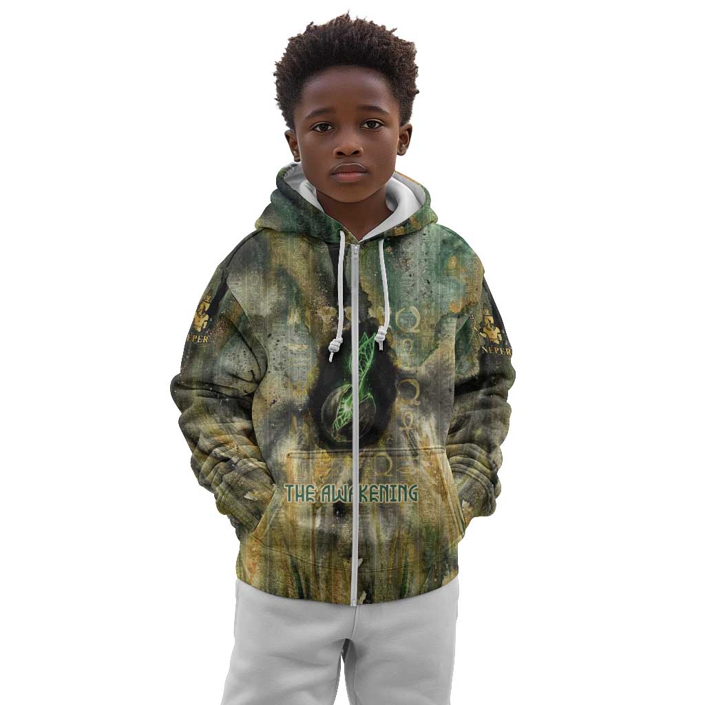 Neper and Nepit Kid Hoodie Ancient Egyptian Seed Awakening and Fertility