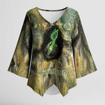 Neper and Nepit Kimono Sleeve Blouse Ancient Egyptian Seed Awakening and Fertility