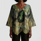 Neper and Nepit Kimono Sleeve Blouse Ancient Egyptian Seed Awakening and Fertility