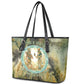 Neper and Nepit Leather Tote Bag Ancient Egyptian Seed Awakening and Fertility