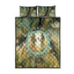 Neper and Nepit Quilt Bed Set Ancient Egyptian Seed Awakening and Fertility