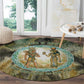 Neper and Nepit Round Carpet Ancient Egyptian Seed Awakening and Fertility
