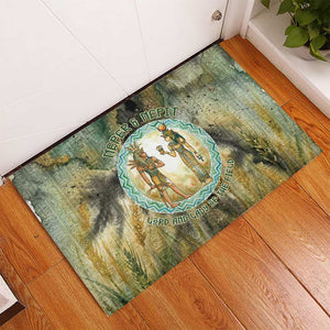 Neper and Nepit Rubber Doormat Ancient Egyptian Seed Awakening and Fertility