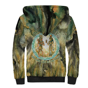 Neper and Nepit Sherpa Hoodie Ancient Egyptian Seed Awakening and Fertility