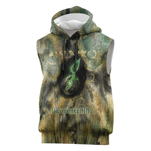 Neper and Nepit Sleeveless Hoodie Ancient Egyptian Seed Awakening and Fertility