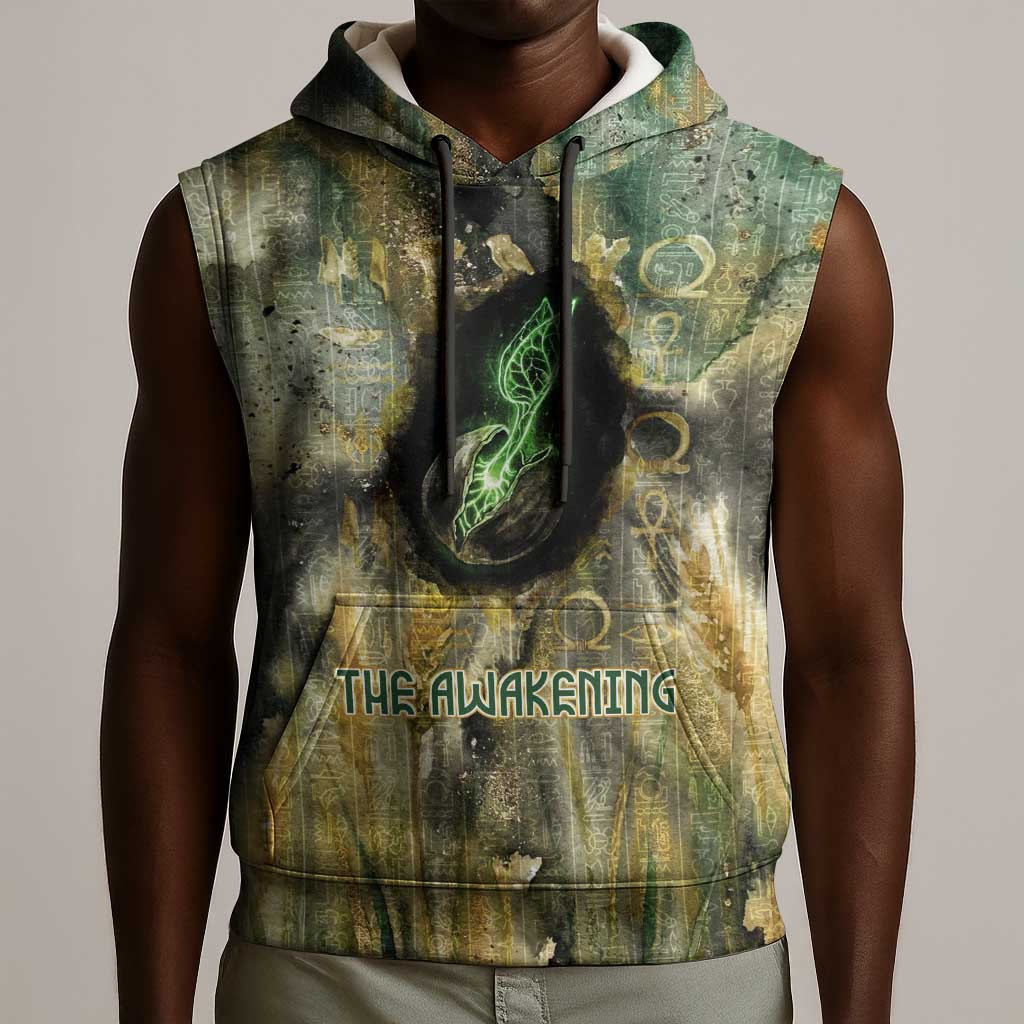 Neper and Nepit Sleeveless Hoodie Ancient Egyptian Seed Awakening and Fertility