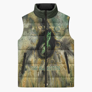 Neper and Nepit Sleeveless Puffer Jacket Ancient Egyptian Seed Awakening and Fertility