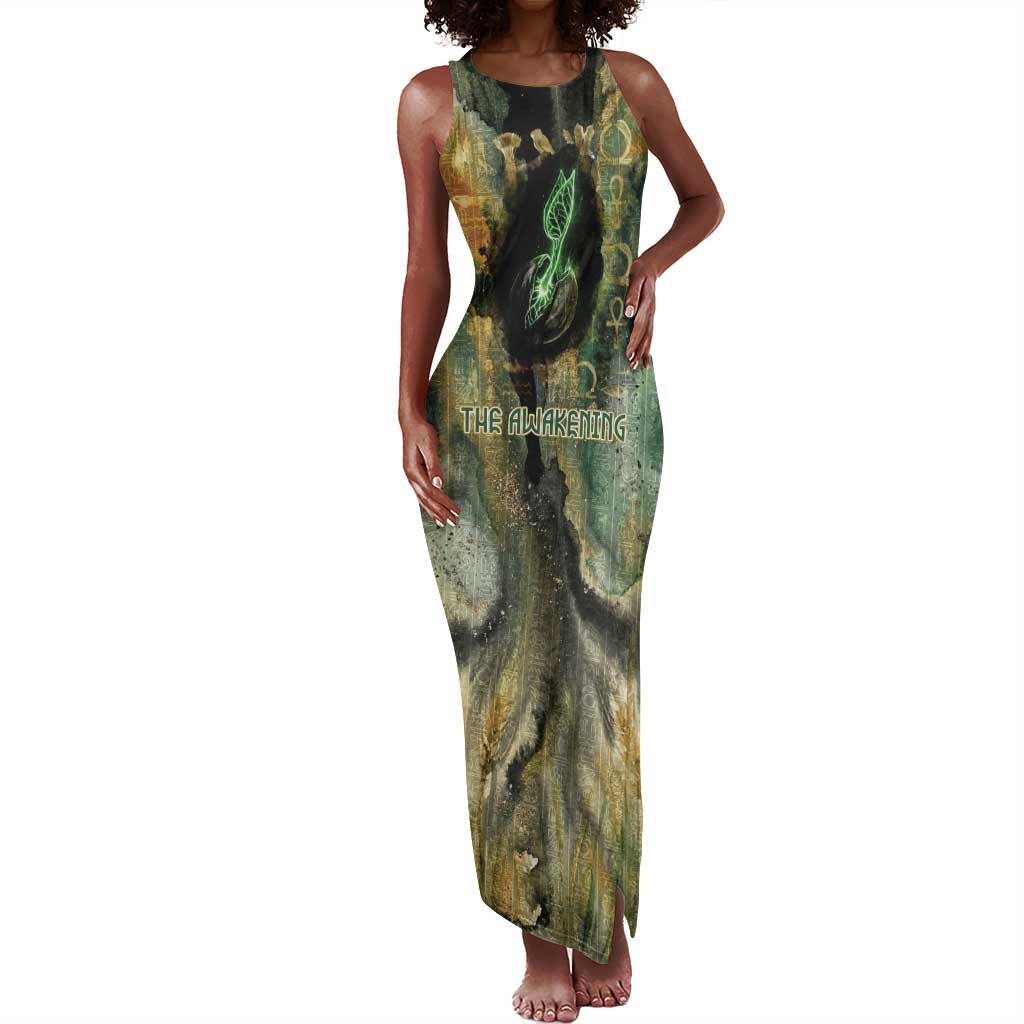 Neper and Nepit Tank Maxi Dress Ancient Egyptian Seed Awakening and Fertility