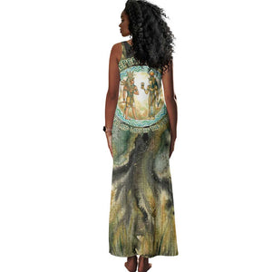 Neper and Nepit Tank Maxi Dress Ancient Egyptian Seed Awakening and Fertility