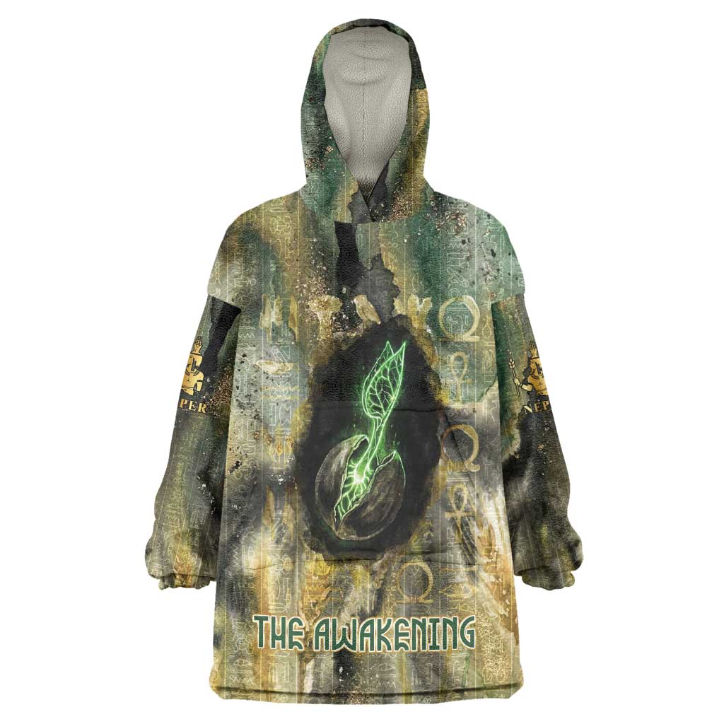 Neper and Nepit Wearable Blanket Hoodie Ancient Egyptian Seed Awakening and Fertility