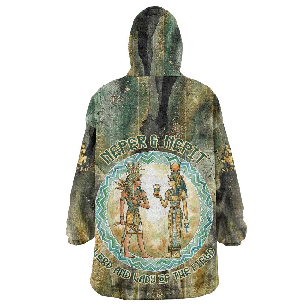 Neper and Nepit Wearable Blanket Hoodie Ancient Egyptian Seed Awakening and Fertility