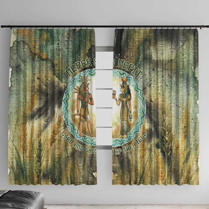 Neper and Nepit Window Curtain Ancient Egyptian Seed Awakening and Fertility