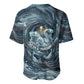 Egypt Nun and Naunet Baseball Jersey Primordial Water Gods Cosmic Ocean Infinite Waves
