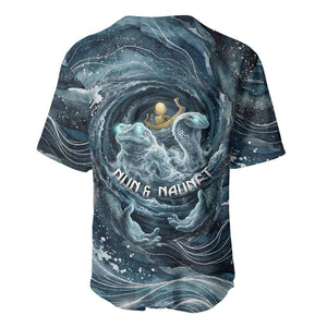Egypt Nun and Naunet Baseball Jersey Primordial Water Gods Cosmic Ocean Infinite Waves
