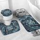 Egypt Nun and Naunet Bathroom Set Primordial Water Gods Cosmic Ocean Infinite Waves